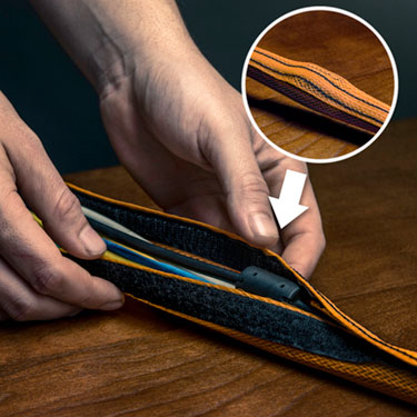 Cable Management Braided Sleeve with Hook-and-Loop